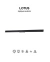 LOTUS * APLIQUE EXTERIOR 20W IP54 3000K NEGRO